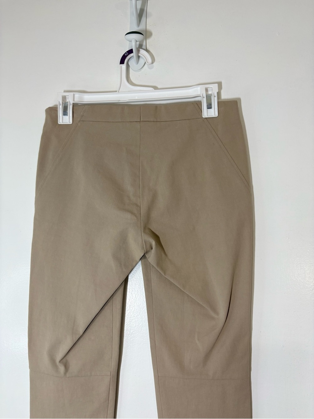 Brunello Cucinelli Women Skinny Equestrian Minimalist Italian Cream Pants Sz 4 - Picture 7 of 16